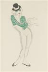 WALTER SCHNACKENBERG (1880-1961). BALLET UND PANTOMINE. Portfolio with 22 plates. 1920. 20x15 inches, 52x40 cm. Georg Müller, Munich